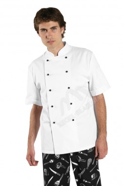 Bluza kucharska krótki rękaw biała