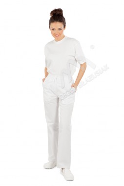Spodnie do pasa damskie TEMIDA białe