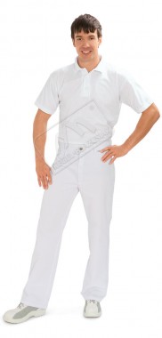 Spodnie do pasa męskie białe